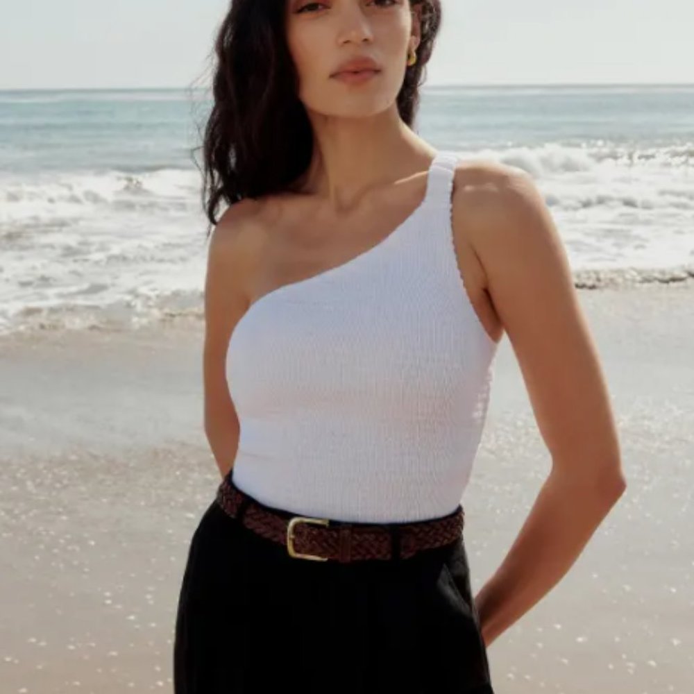 Reformation NWT Holly Linen Top